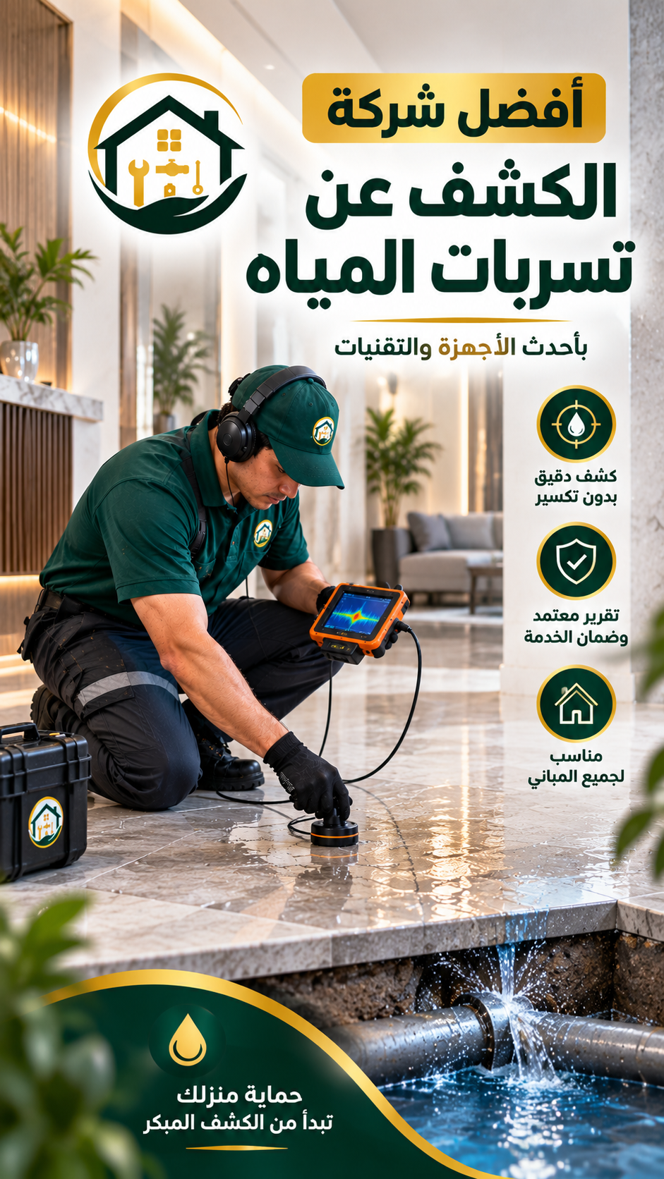 افضل شركه الكشف عن تسربات المياه بالرياض
