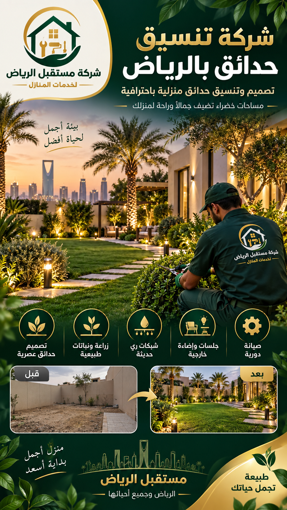شركة تنسيق حدائق بالرياض